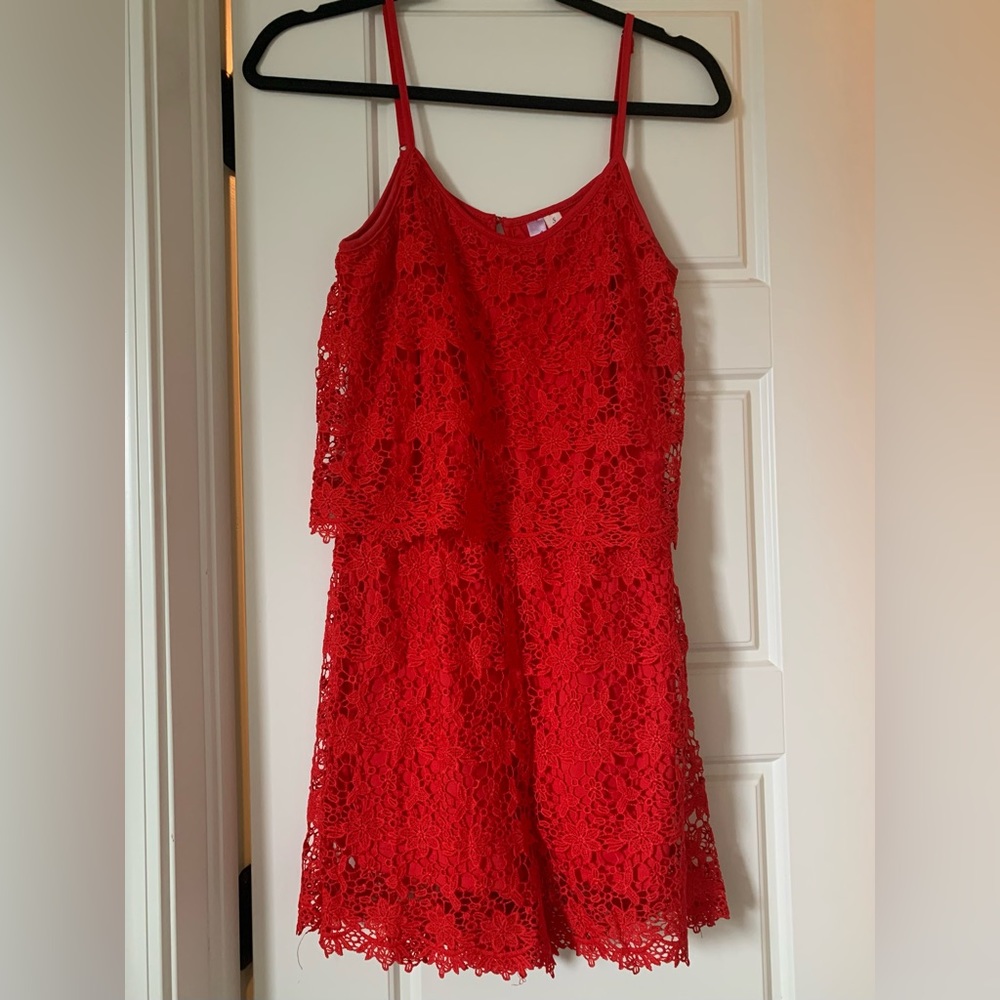 Alya Red Romper. Size: S